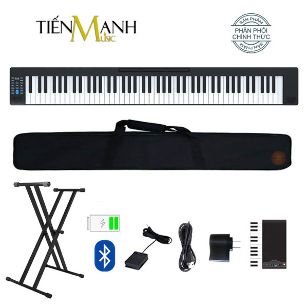 Đàn Piano Điện Konix PJ88Z - Đàn, Chân, Bao, Nguồn - 88 Phím cảm ứng lực Midi Keyboard Controllers PJ88 - Chính Hãng