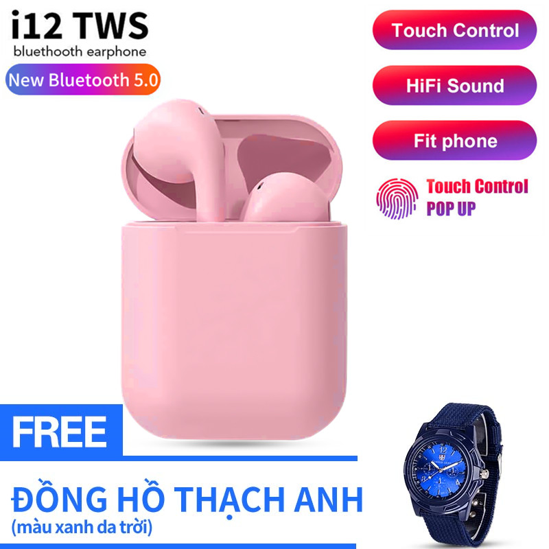 Tai Nghe Bluetooth i12s Đa Chức Năng Hỗ Trợ Cho Mọi Dòng Máy, Âm Thanh Vòm, Cửa Sổ Kết Nối - Tai Nghe Bluetooth Mini Không Dây, Tai nghe buetooth