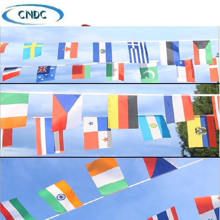 Dây cờ các nước trên thế giới (dây dài 25m, 10m)