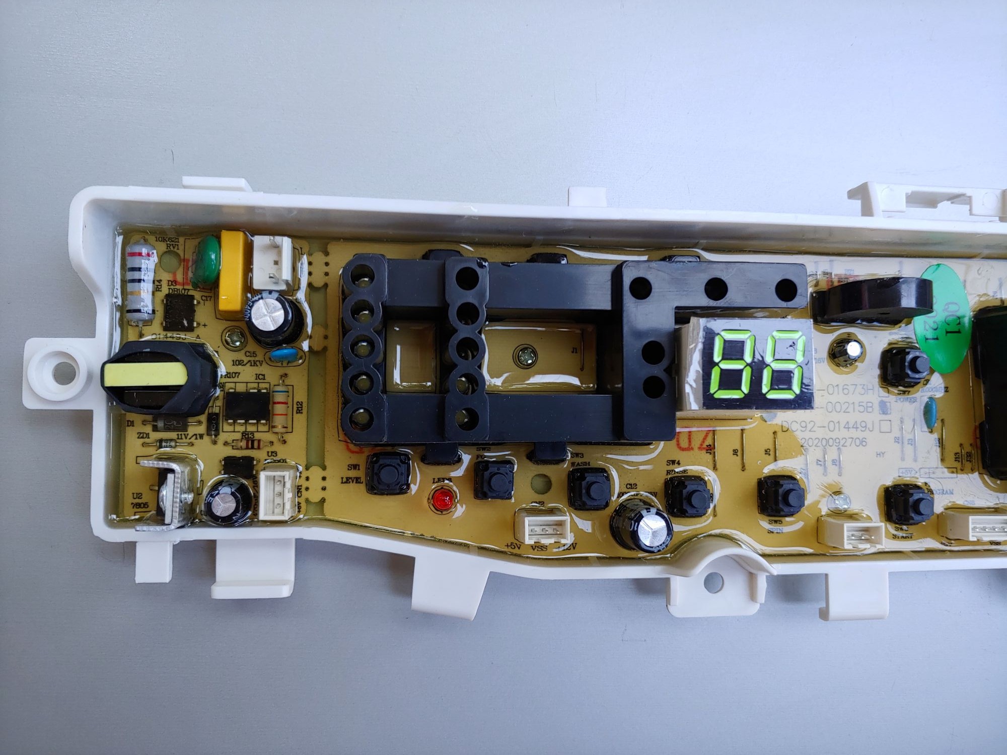 Bo máy giặt Samsung DC63 - 01600A. ( 13 phím ).