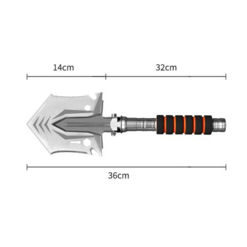 Xẻng Bạc Đa Năng Xếp Gọn Đi Phượt, Cắm Trại