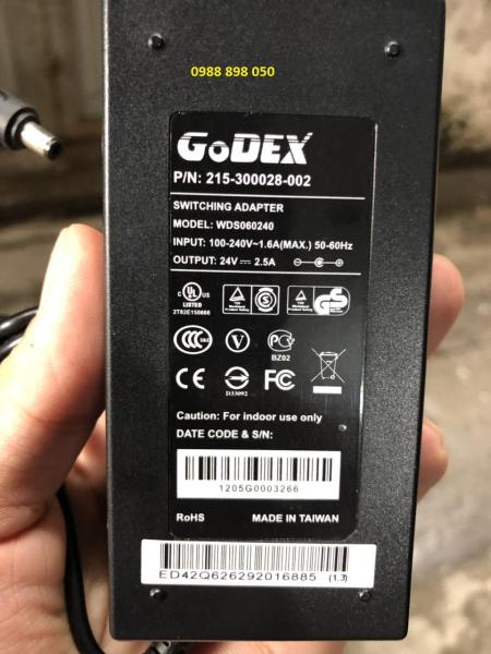 Bảng giá Adapter Máy in mã vạch Godex 24v 2.5a