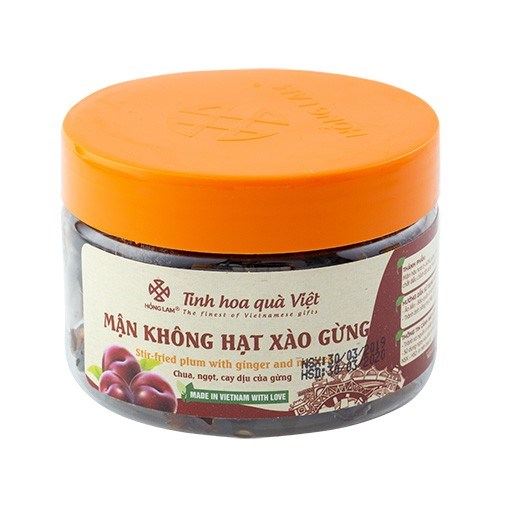 Ô Mai Xí Muội Mận Không Hạt Xào Gừng Hộp 200g - Vị Chua Ngọt