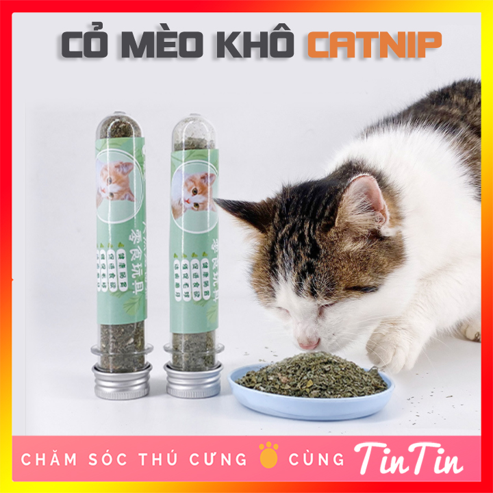Cỏ Mèo Bạc Hà Catnip Khô - Ống 50 gram