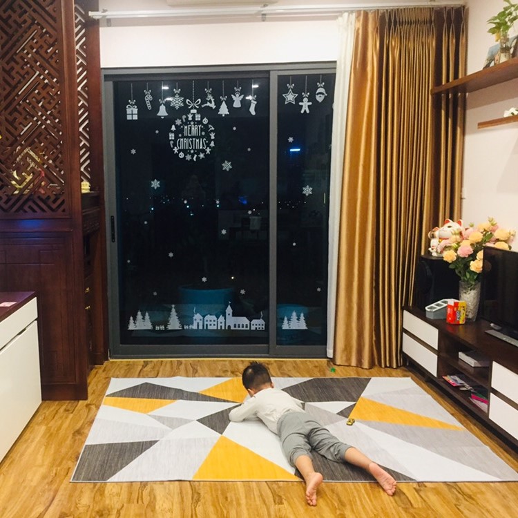 Thảm trải sàn phòng khách phối tam giá Y27