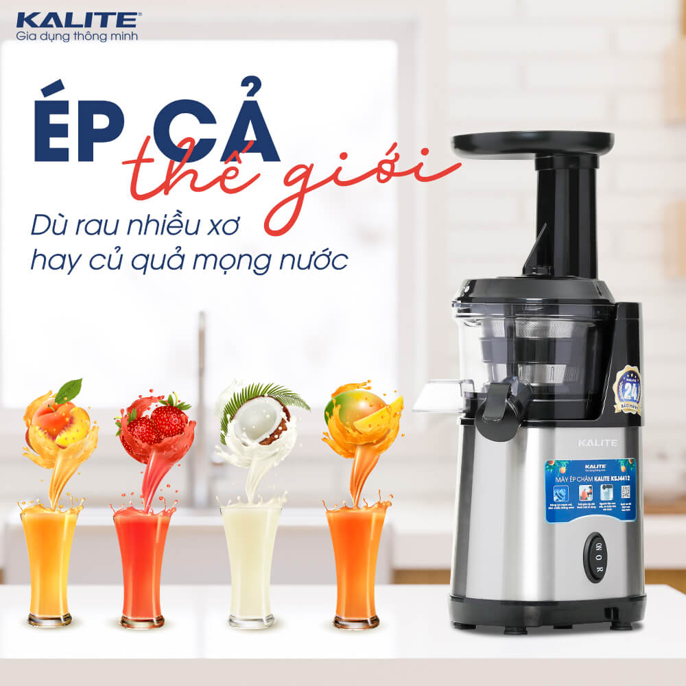 MÁY ÉP CHẬM KALITE KSJ4412 [Hàng Chính Hãng - Bảo Hành 24 Tháng]