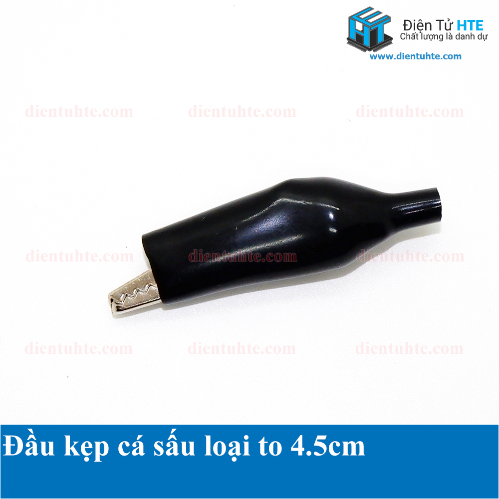 Cặp Đầu kẹp cá sấu Đen + Đỏ 28mm 35mm 45mm