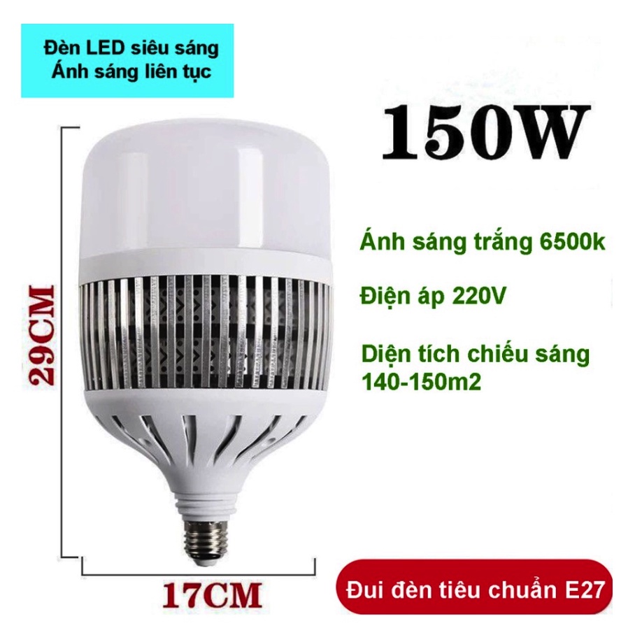 Bóng đèn led trụ siêu sáng đủ công suất, thân nhôm tản nhiệt tốt, tiết kiệm điện