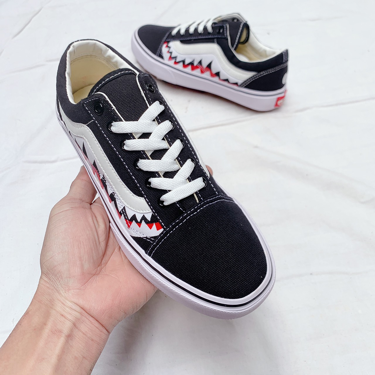 [Hoàn Tiền 15%]giày old skool cá.Tặng tất,hộp,dây