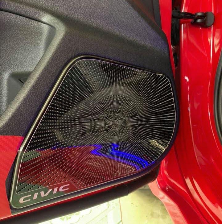 Ốp màng loa cánh cửa honda civic 2017-2019 titan