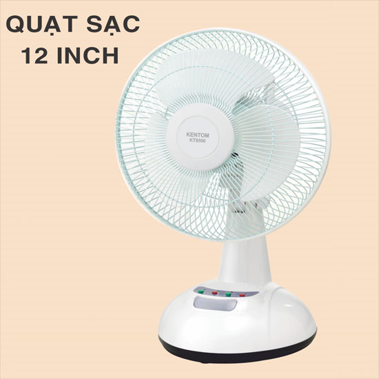 Quạt sạc tích điện Kentom KT9500