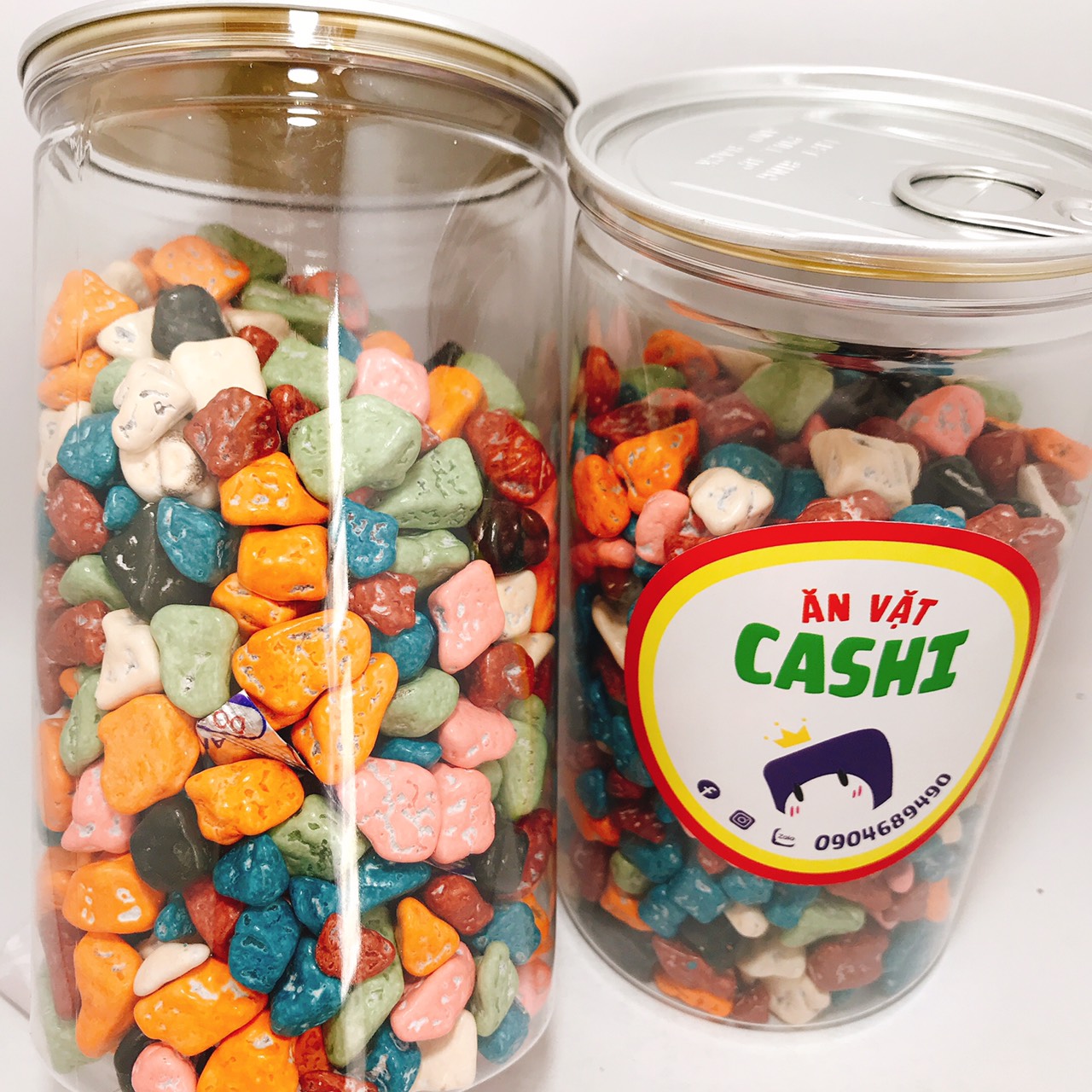 Kẹo sỏi đá nhân socola 500gr_Đồ ăn vặt Cashi TPHCM