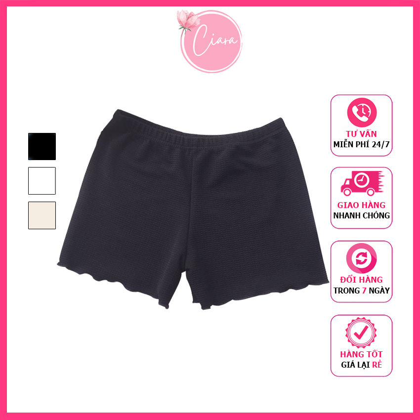 Freeship Quần đùi thun cotton nữ mặc trong váy 2021 Ciara Shop TB16, quần bảo hộ nữ mặc váy co giãn 4 chiều, thoải mái, thoáng khí.