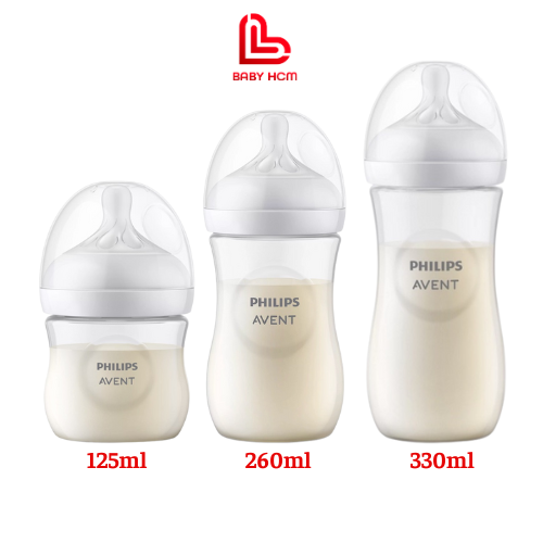 Bình sữa Philips AVENT Natural 125ml - 260ml -330ml [Mẫu mới]