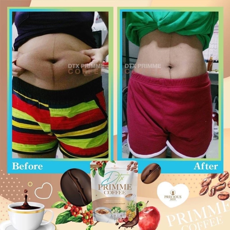 Cà phê giảm cân PRECIOUS SKIN DTX PRIMME COFFEE Thái Lan