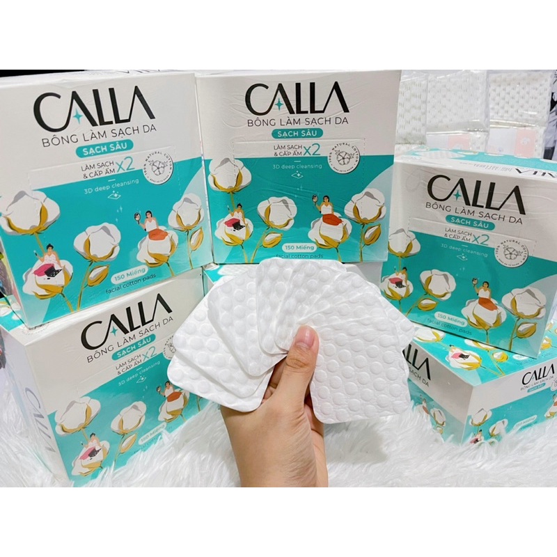 Bông tẩy trang làm sạch da Bông Bạch Tuyết Calla