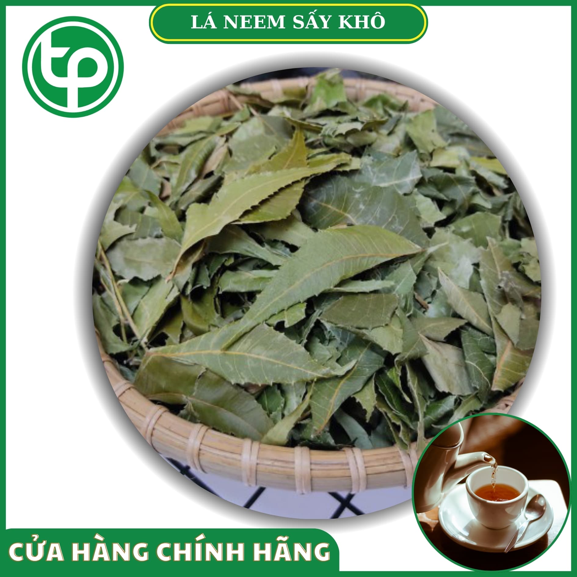 Lá neem Ấn Độ khô 1kg - Tấn Phát