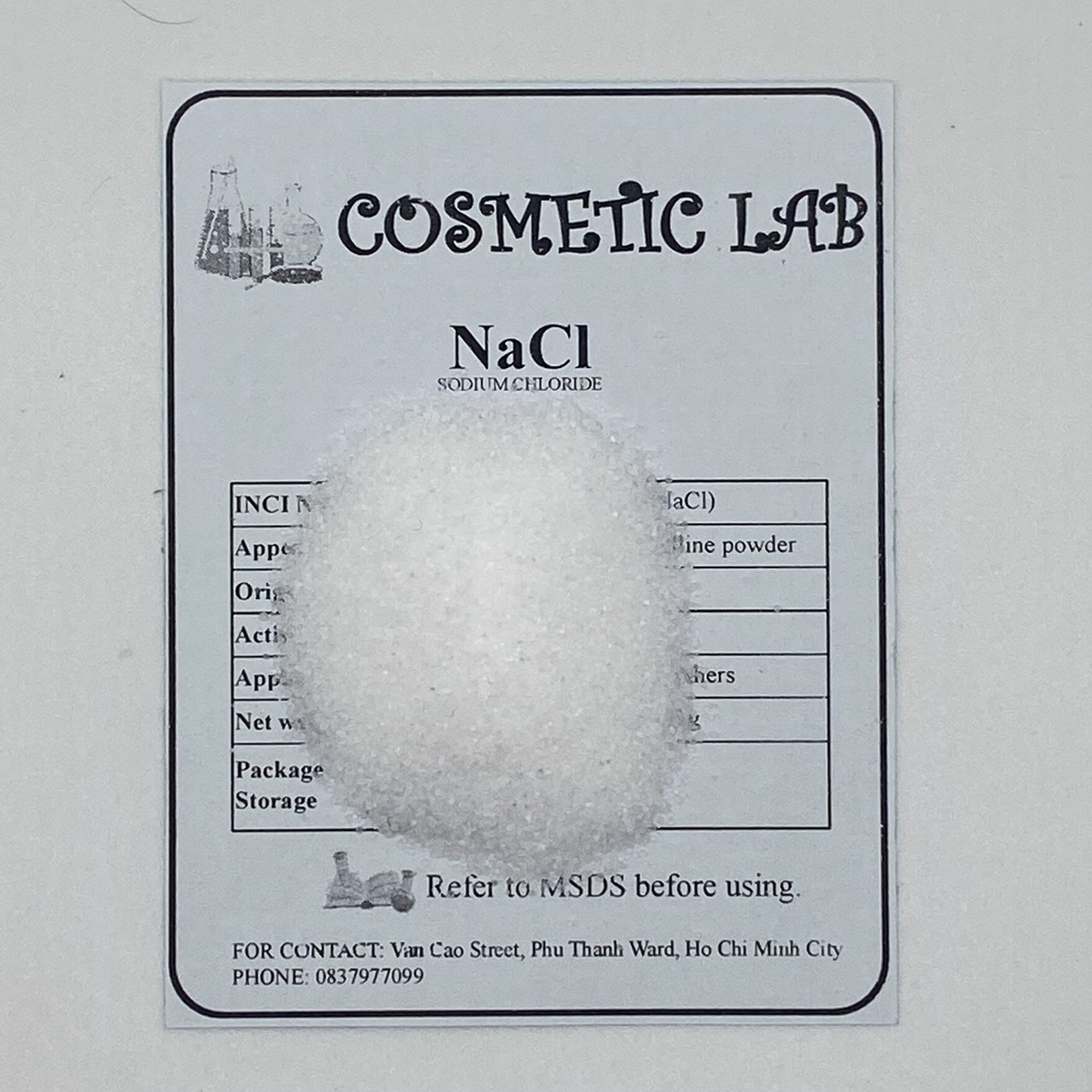 Muối tinh khiết NaCl Thái Lan (Sodium Chloride)