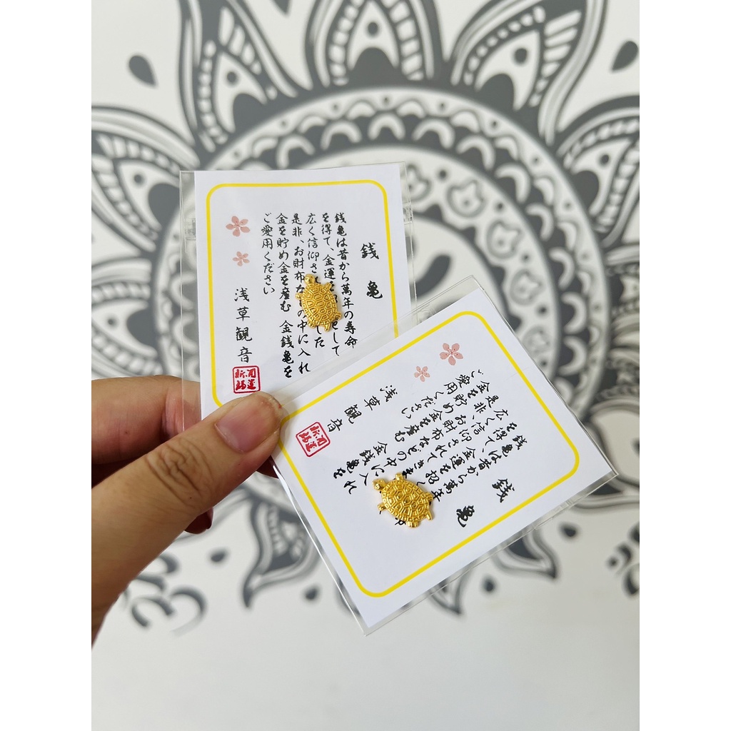 Rùa vàng may mắn phong cách Nhật bản