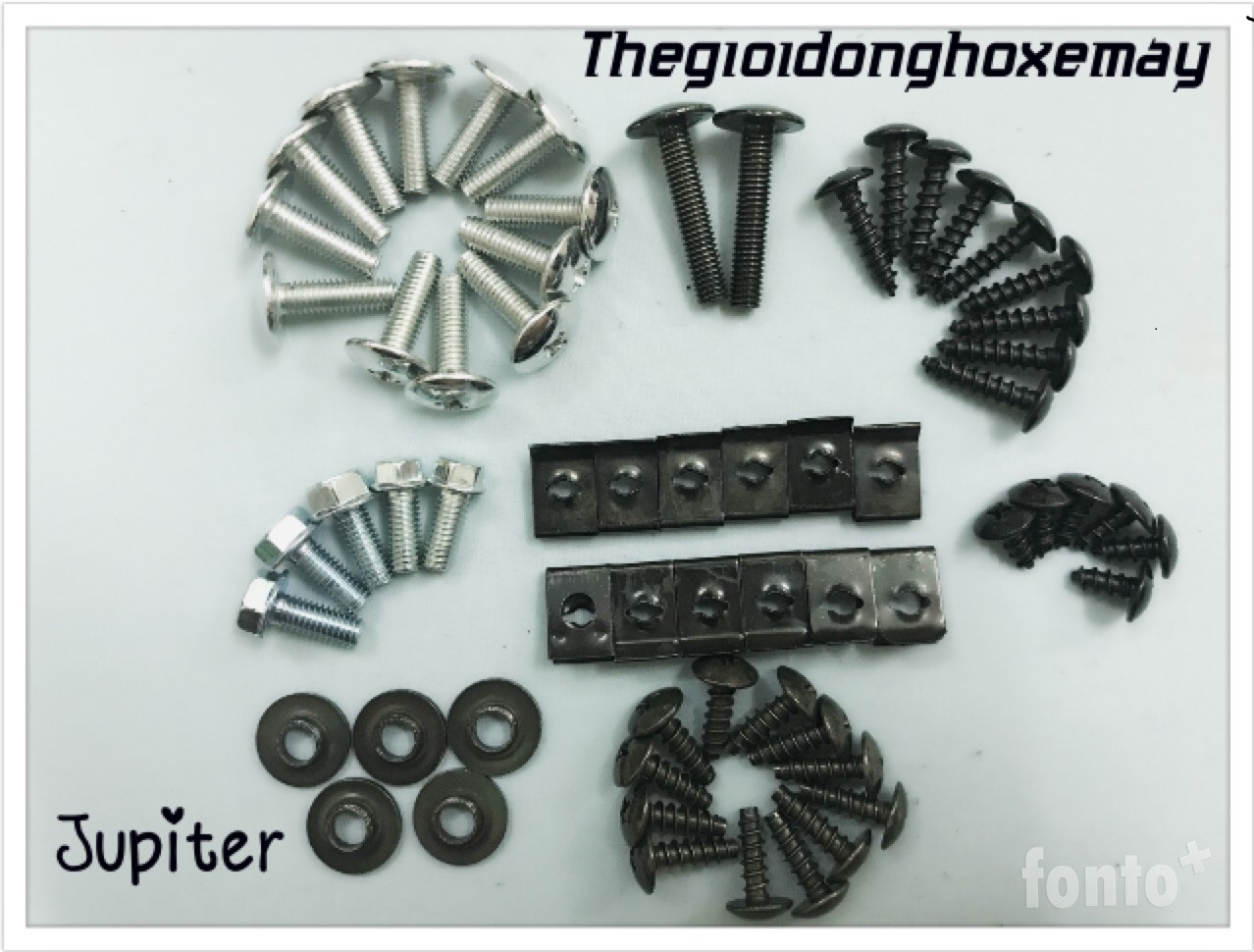 Bộ ốc vỏ nhựa xe máy (ốc dàn áo) jupiter