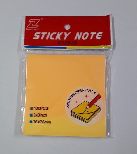 2 XẤP GIẤY NOTE 5 Màu 3 x 3 inch ( 76 x76mm) ( xấp / 100 tờ)