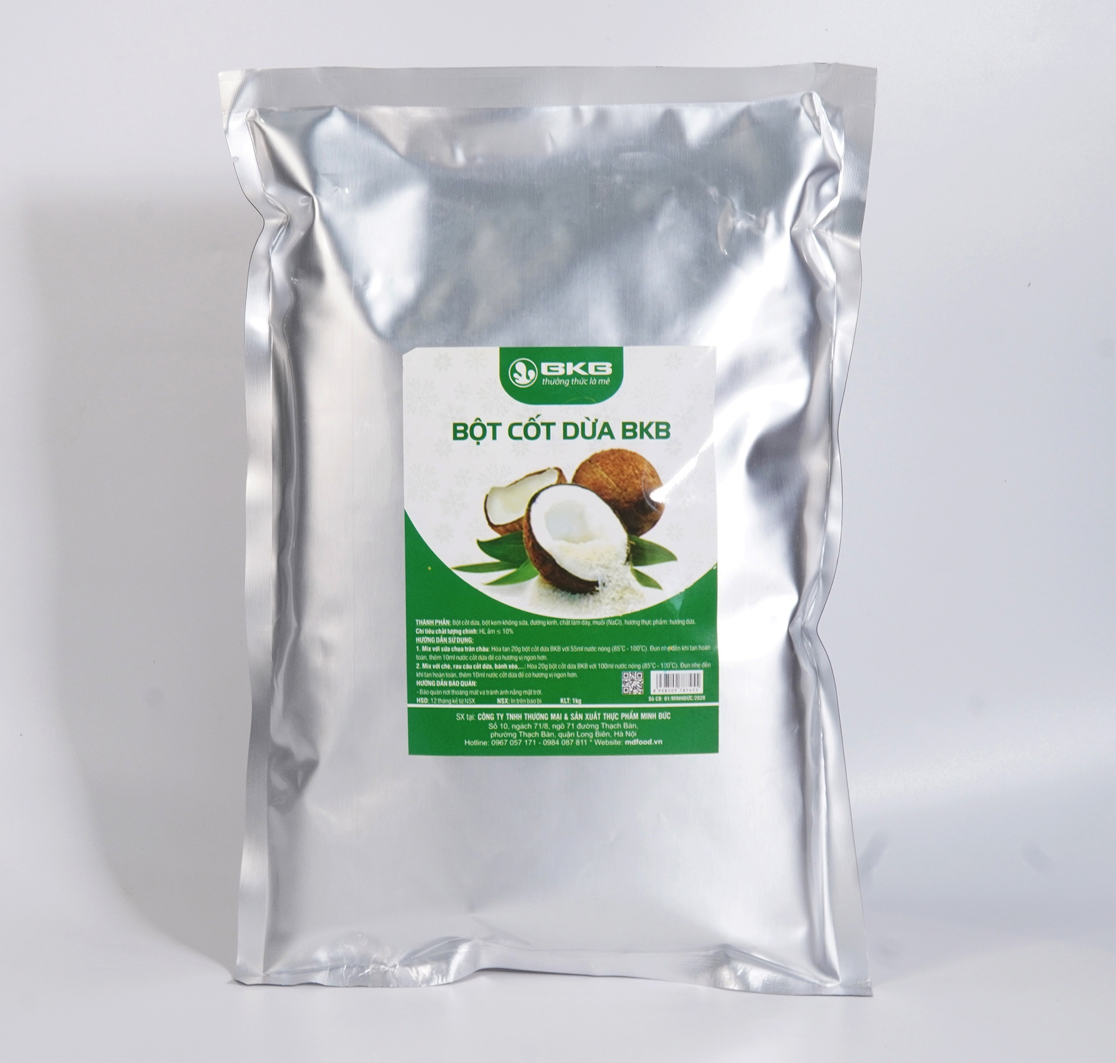 [ SHIP TOÀN QUỐC ] Bột cốt dừa sữa chua trân châu thơm ngon - 1kg BKB