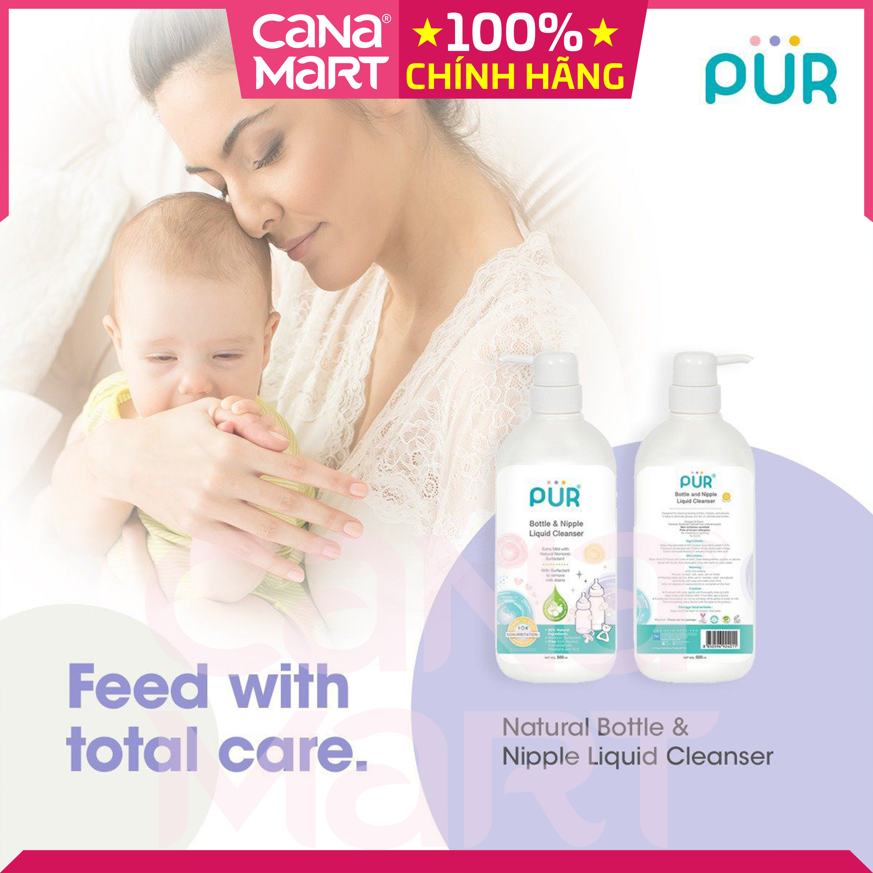 Túi nước rửa bình sữa Pur 450ml (2403)