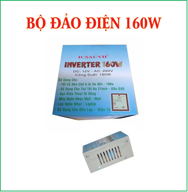 Bộ Đảo Điện 160W Inverter 12V Ra 220V