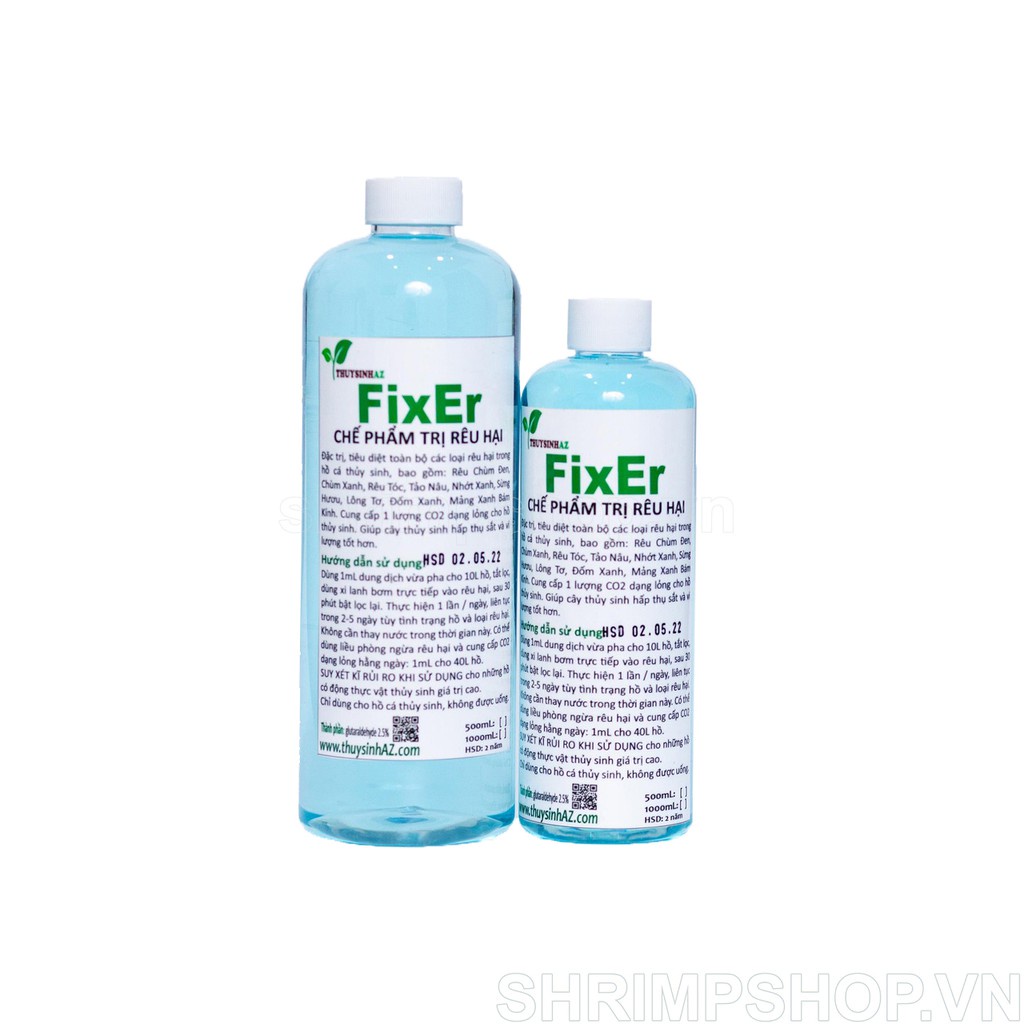 Fixer (500ml) - Diệt Rêu Tảo Hại Cho Bể Thuỷ Sinh [Thủy Sinh AZ]