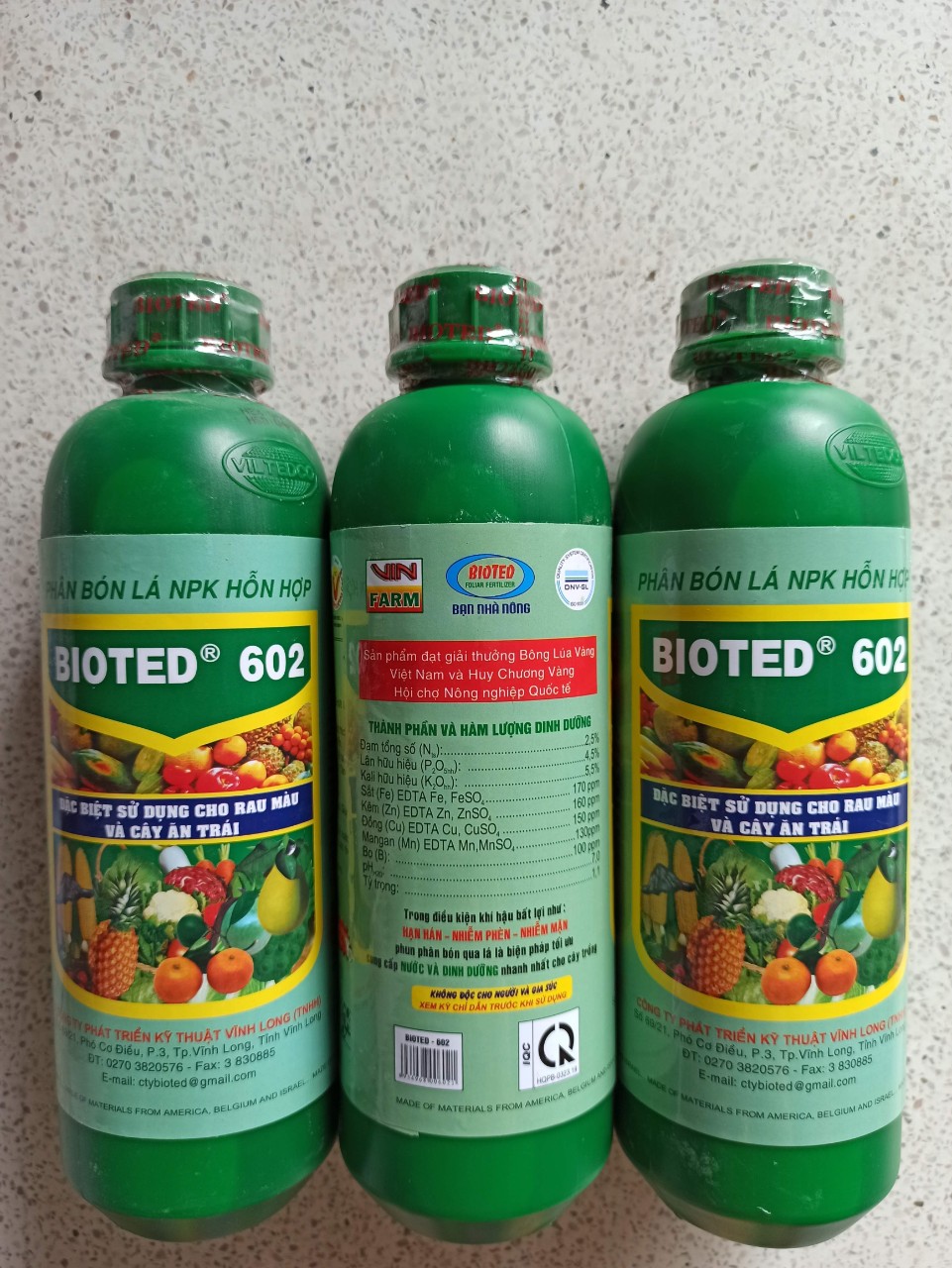 Phân bón lá NPK Bioted 602 - Chai 1 lít