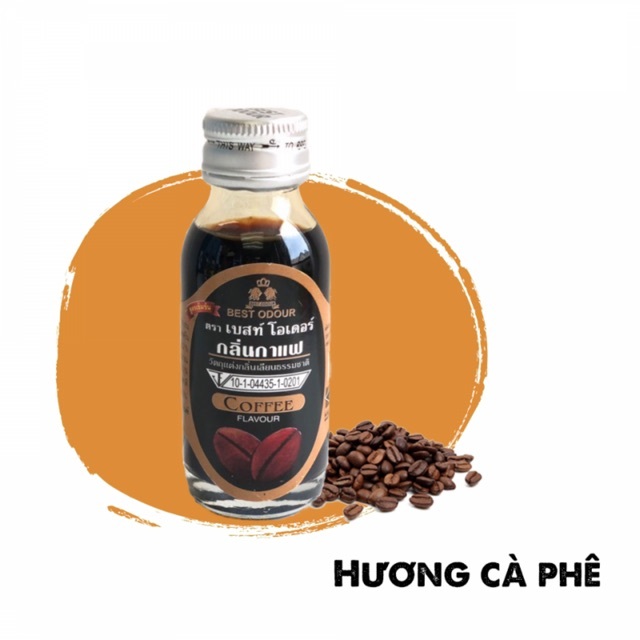 Lọ nhỏ 30ml CÀ PHÊ Hương thực phẩm Thailand BEST ODOUR Flavour Coffee