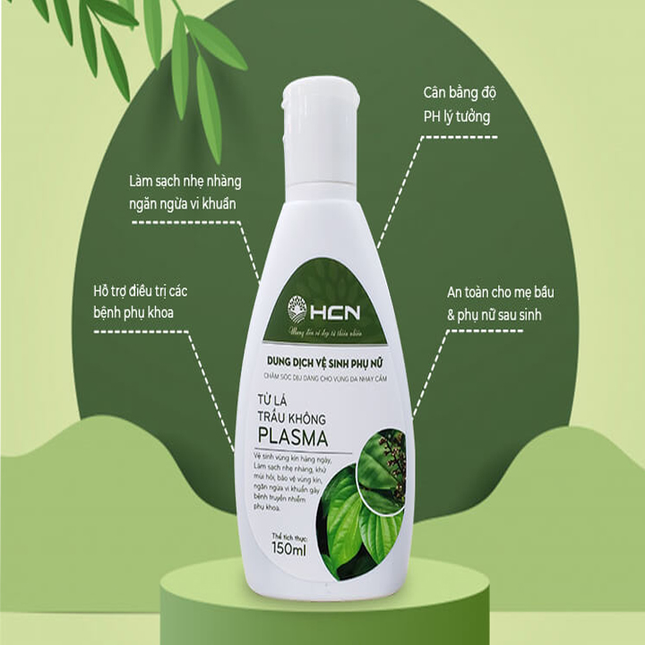 Dung Dịch Vệ Sinh Phụ Nữ Lá Trầu Không Plasma