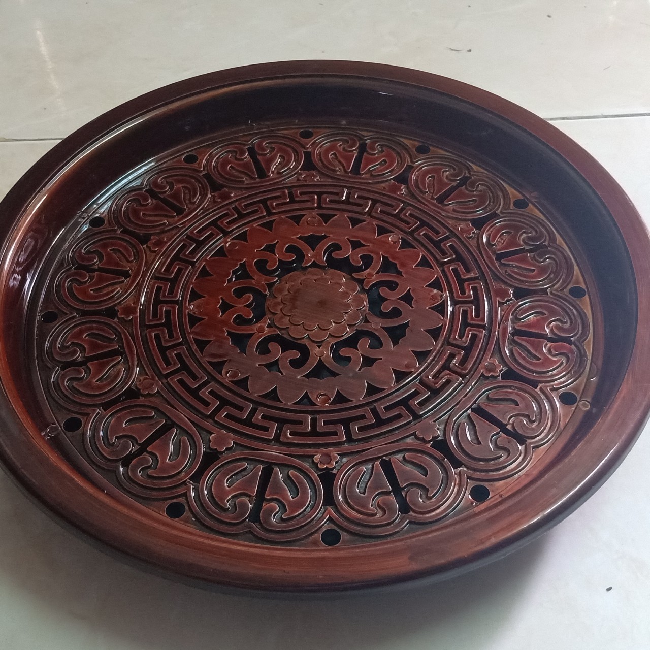 khay trà  dáng tròn bền đẹp ( trà tửu store đảm bảo)