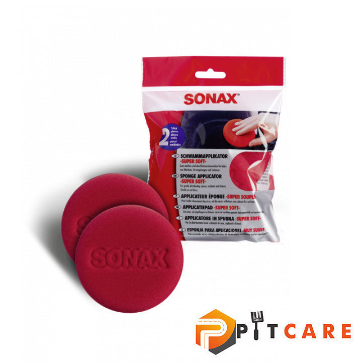 Bọt biển siêu mềm đa dụng sonax sponge applicator super soft 417141 thoa hóa chất chống trầy xước
