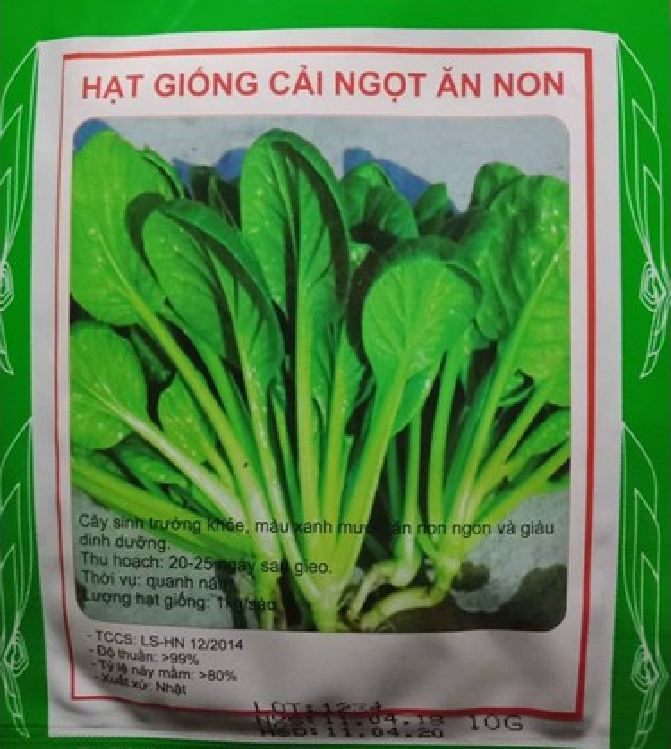 Hạt giống cải ngọt ăn non - 10gram/gói - VTNN2