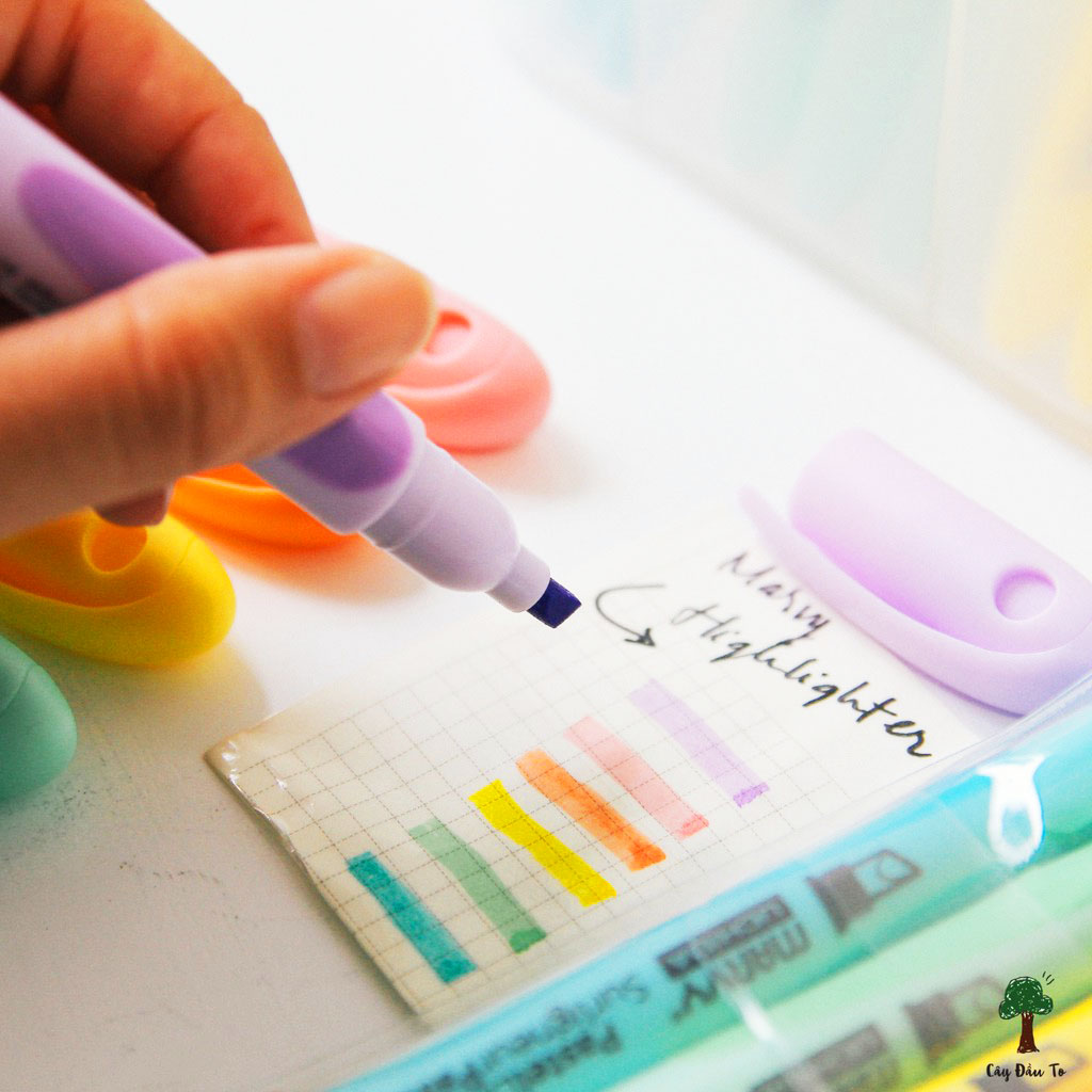 Bút đánh dấu Highlight Marvy Tone Màu Pastel