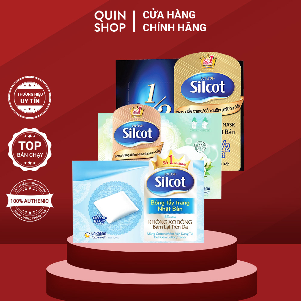 Bông Tẩy Trang Silcot Unicharm