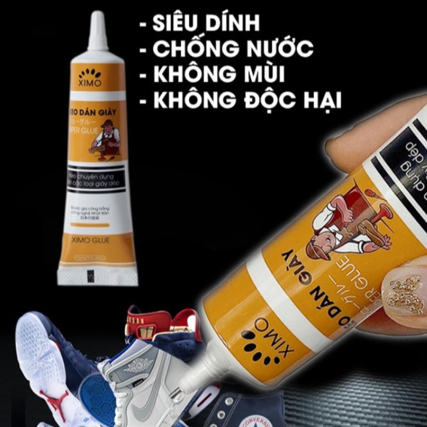 Keo Dán Giày Nhiệt Trong Suốt Siêu Dính Dùng Không Tổn Thương Da Ximo
