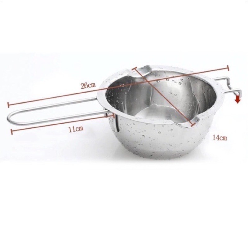 Chảo Đun Chảy Socola Cách Thuỷ Chất Liệu Inox