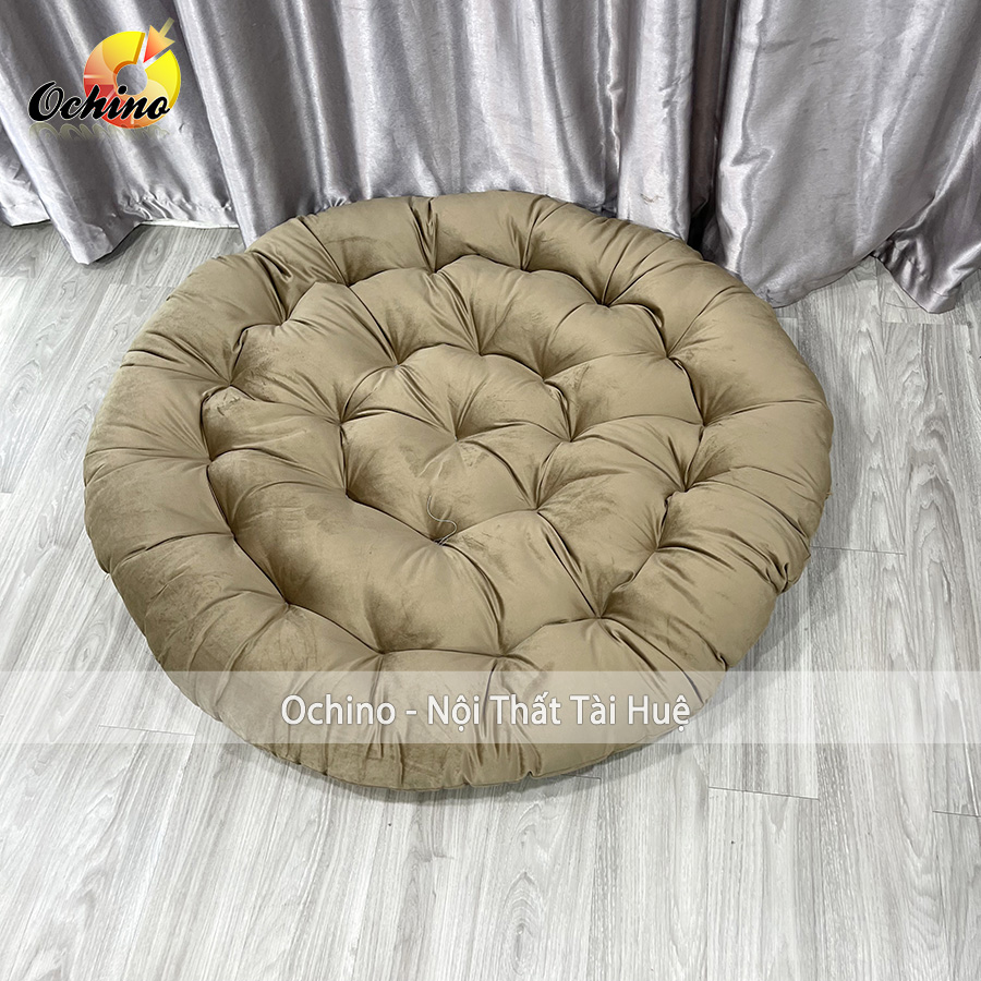 Đệm lót ghế mây, đệm lót xích đu papasan size 1m1 ￼