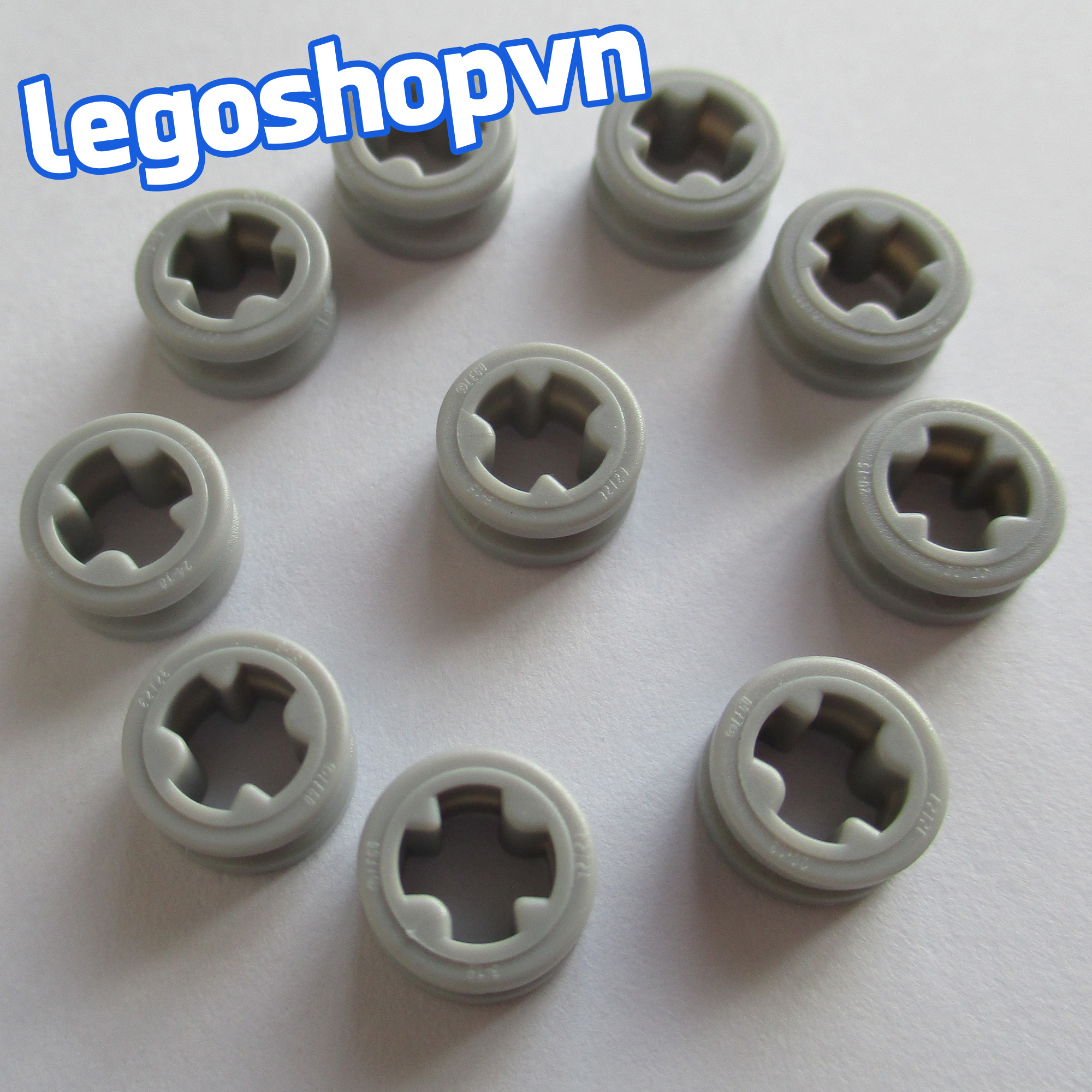 10x LEGO Light Bluish Gray Technic Bush 1/2 Smooth ID 4211573 32123