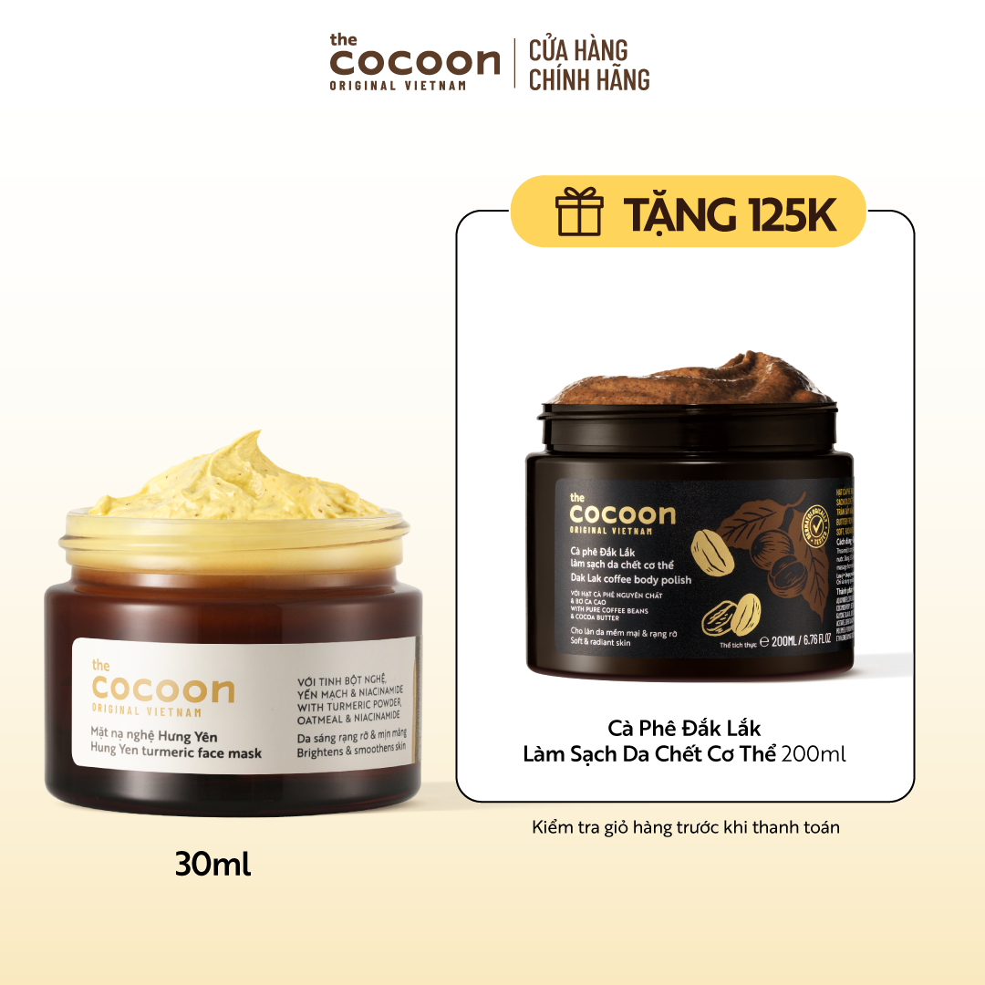 Cocoon Mặt nạ nghệ Hưng Yên Cocoon giúp da rạng rỡ & mịn màng 30ml