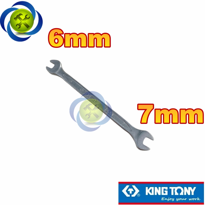 Cờ lê hai đầu miệng 6mm và 7mm kingtony 19000607