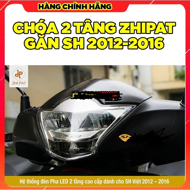 Đèn led 2 tầng zhipat cho sh việt 2012-2016 chóa màu 2 tầng
