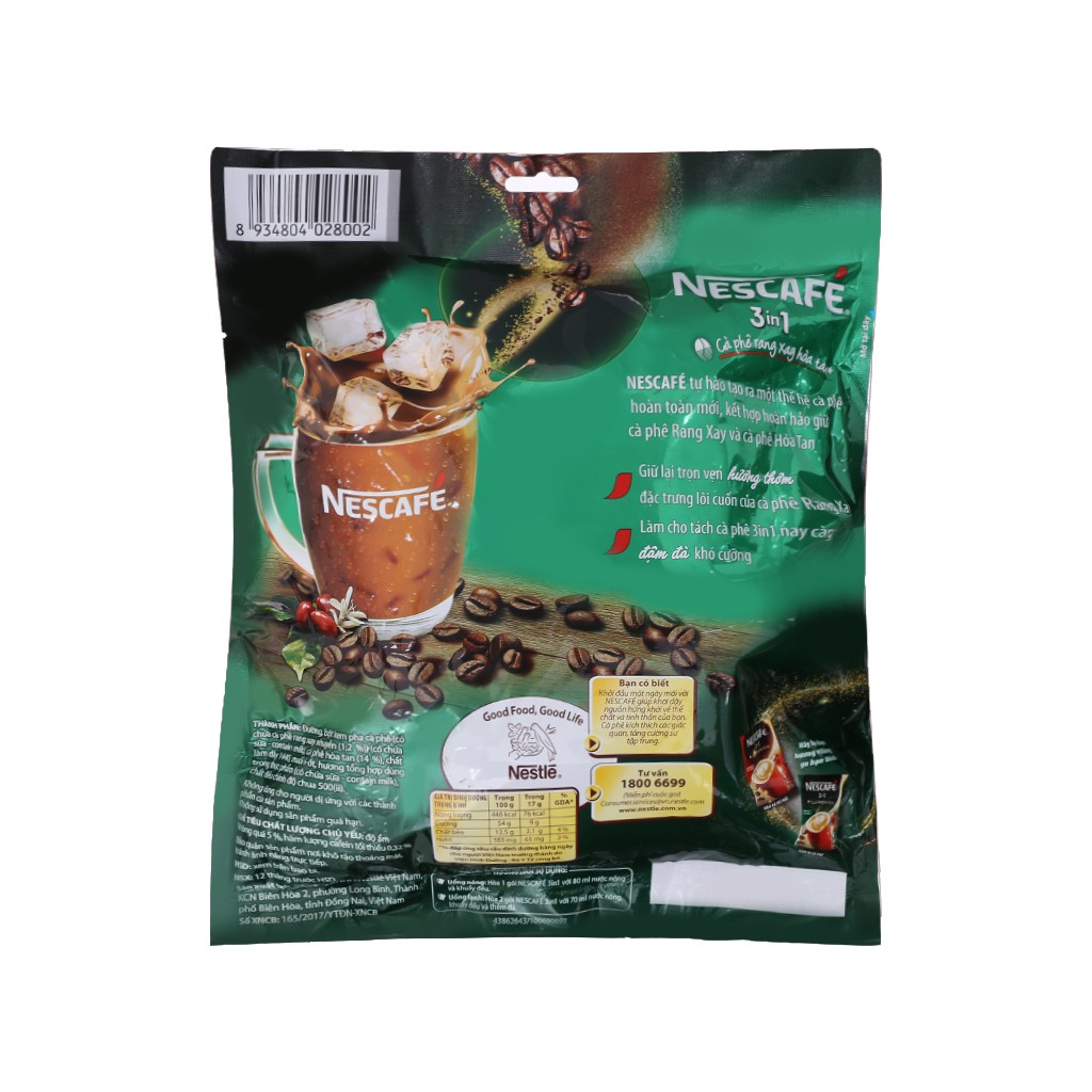 Cà phê sữa Nescafé 3 in 1 đậm vị cà phê 782g