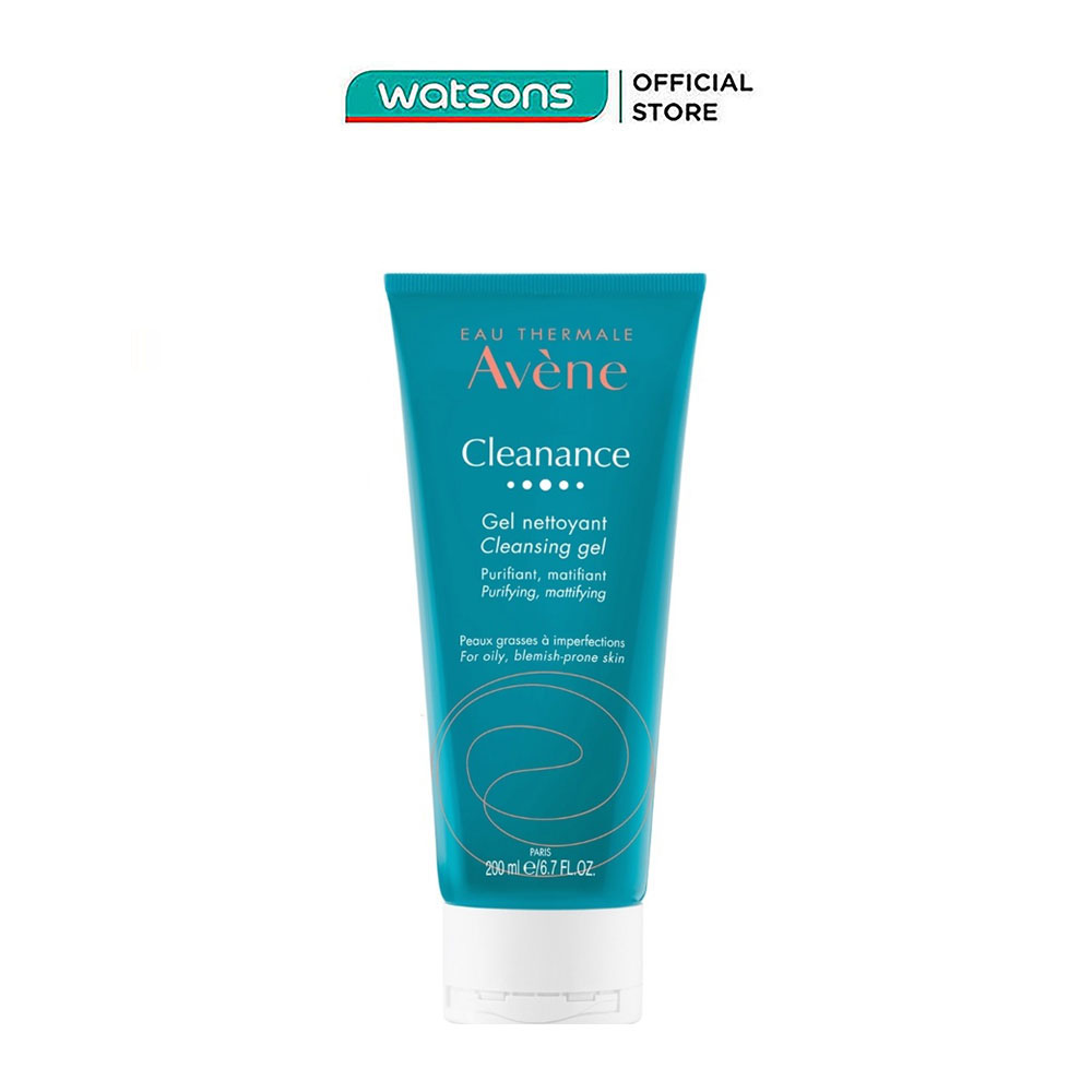 Gel rửa mặt avene cho da nhờn cleanance 200ml