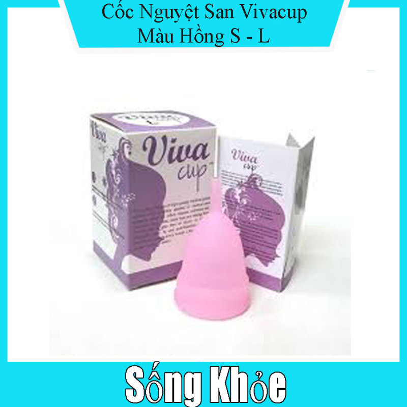Cốc nguyệt san Vivacup, màu hồng, size S
