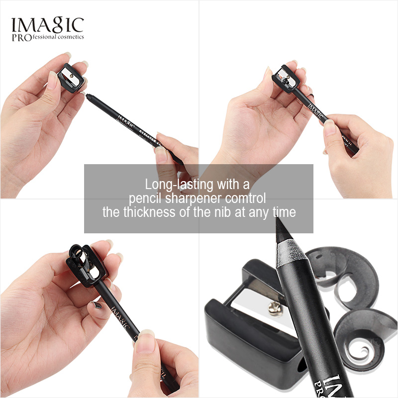 IMAGIC Waterproof Eyeliner Pencil - Black + Sharpener