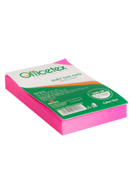 Giấy ghi chú officetex 3*2 cyber đỏ
