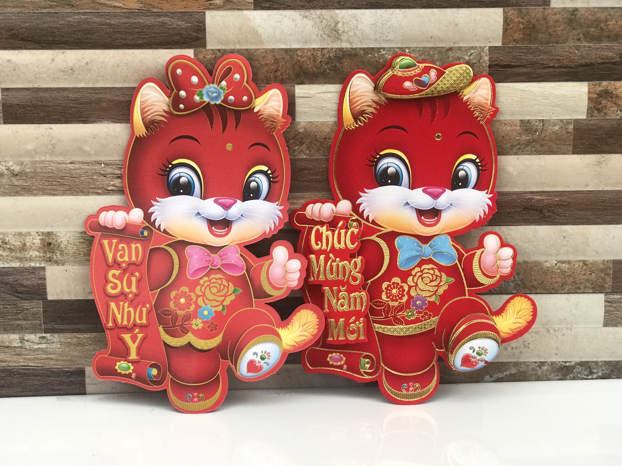 Decal Tết , decal trang trí Tết dán kính, dán tường